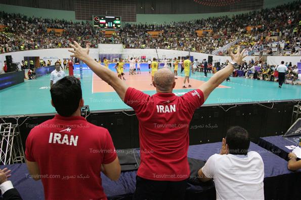 دیدار تیم های ملی والیبال ایران و برزیل