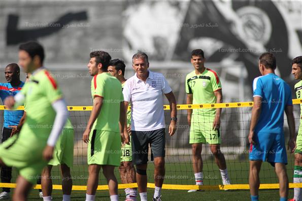 تمرین تیم ملی فوتبال ایران در برزیل