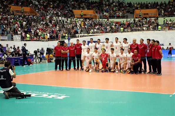 دیدار تیم های ملی والیبال ایران و برزیل