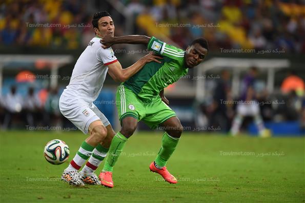 دیدار تیم های فوتبال ایران و نیجریه