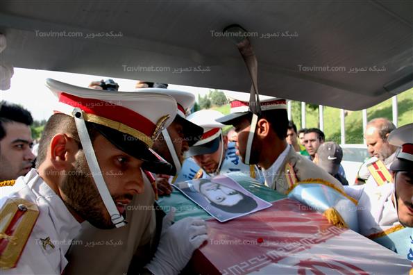 تشییع پیکر شهید گلچینی در باغ موزه دفاع مقدس