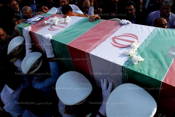 تشییع پیکر شهید گلچینی در باغ موزه دفاع مقدس