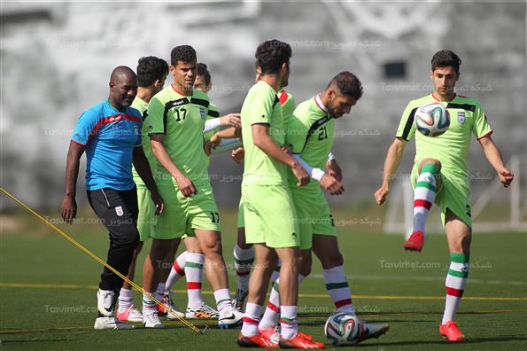 تمرین تیم ملی فوتبال ایران در برزیل