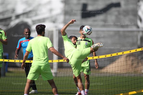 تمرین تیم ملی فوتبال ایران در برزیل