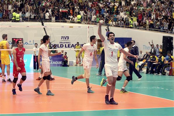 دیدار تیم های ملی والیبال ایران و برزیل