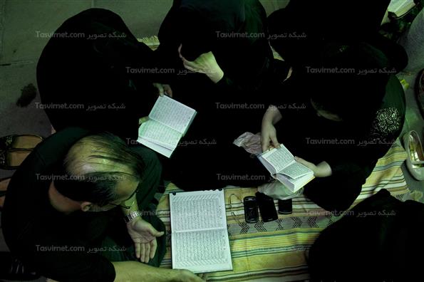 مراسم شب احیا در مهدیه تهران