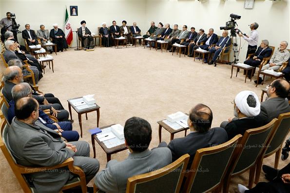 دیدار اعضای هیات دولت با رهبر انقلاب اسلامی