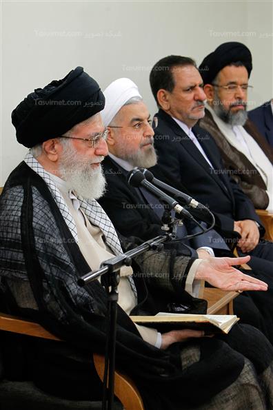دیدار اعضای هیات دولت با رهبر انقلاب اسلامی