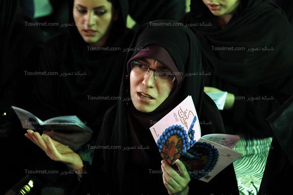 مراسم شب احیا در مهدیه تهران