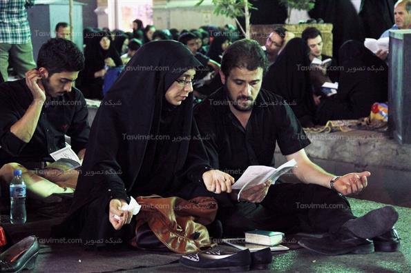 مراسم شب احیا در مهدیه تهران