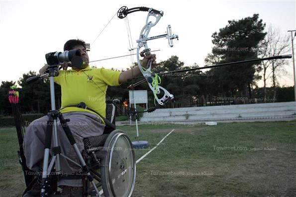 تمرینات تیم ملی تیر و کمان جانبازان و معلولین