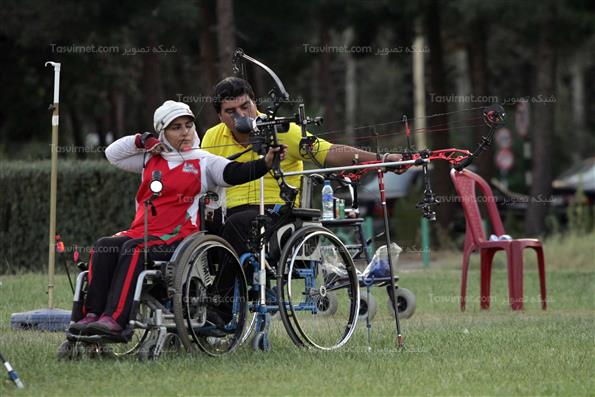 تمرینات تیم ملی تیر و کمان جانبازان و معلولین