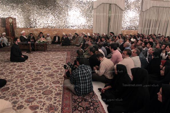 دیدار ائتلاف اصلاح طلبان خراسان با هاشمی رفسنجانی