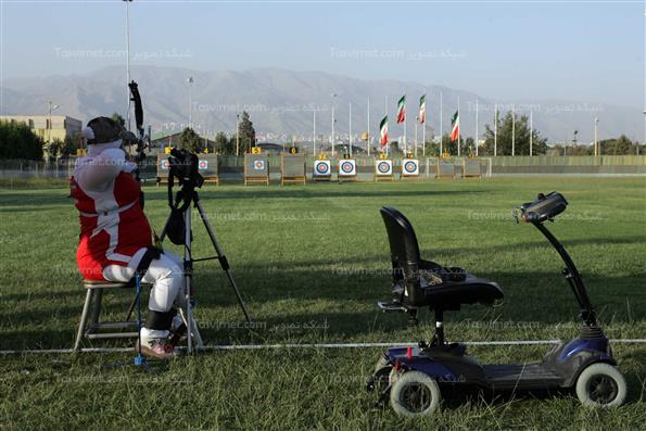 تمرینات تیم ملی تیر و کمان جانبازان و معلولین