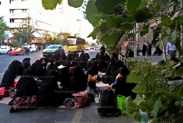 تجمع مربیان پیش دبستانی مقابل وزارت آموزش و پرورش