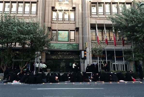 تجمع مربیان پیش دبستانی مقابل وزارت آموزش و پرورش