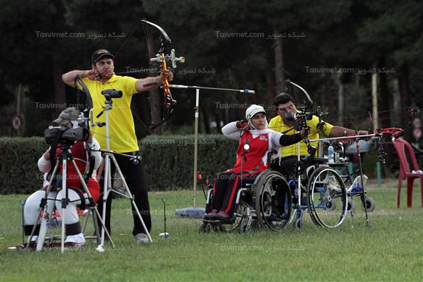 تمرینات تیم ملی تیر و کمان جانبازان و معلولین