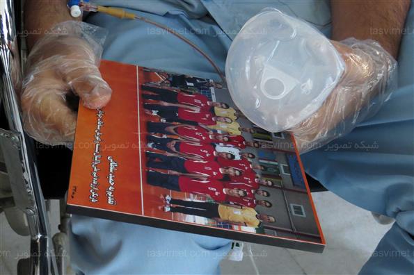 عیادت جمعی اهالی والیبال نشسته از حمید سلطانی