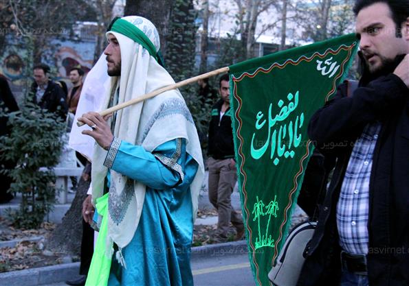 حرکت نمادین کاروان اسیران کربلا در تهران