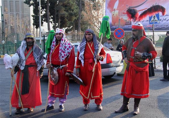 حرکت نمادین کاروان اسیران کربلا در تهران