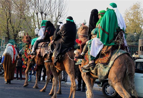 حرکت نمادین کاروان اسیران کربلا در تهران