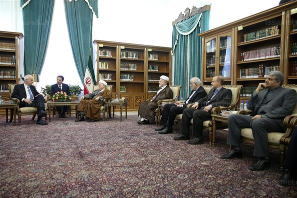 دیدار معاون وزیر خارجه ایتالیا با هاشمی رفسنجانی