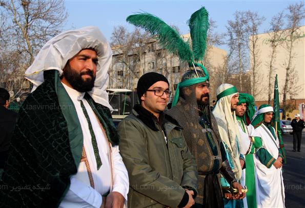 حرکت نمادین کاروان اسیران کربلا در تهران