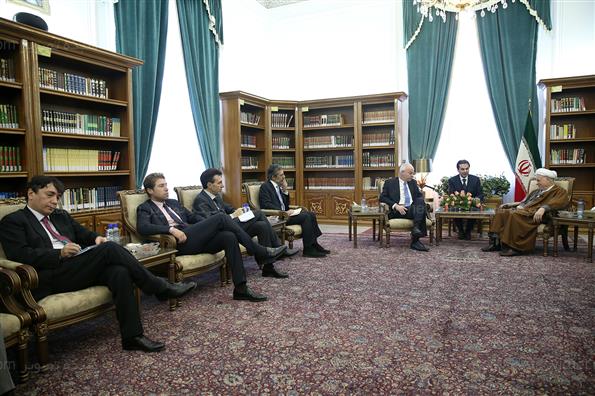 دیدار معاون وزیر خارجه ایتالیا با هاشمی رفسنجانی