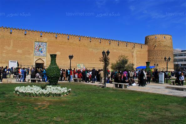 مهمانان نوروزی در ارگ کریم‌خان زند