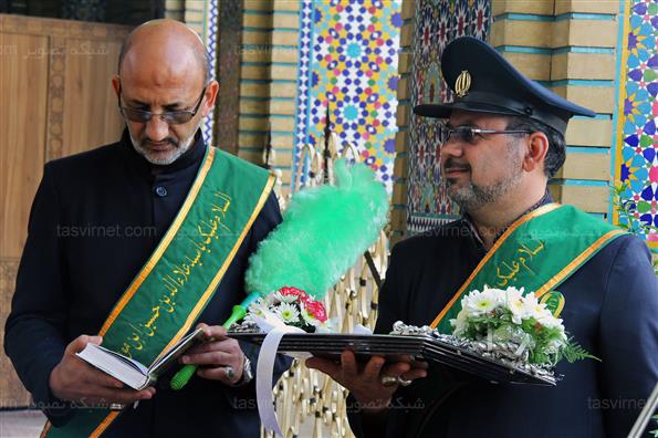 رونمایی از درب طلای حرم سید علاالدین‌ حسین(ع)