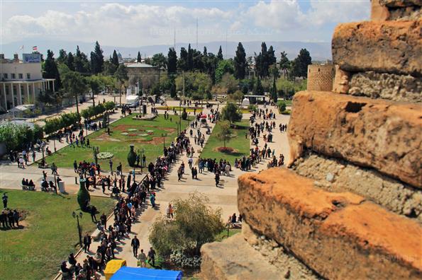 مهمانان نوروزی در ارگ کریم‌خان زند