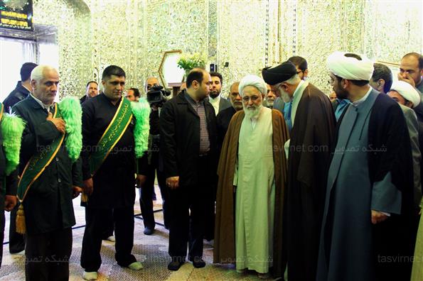 رونمایی از درب طلای حرم سید علاالدین‌ حسین(ع)