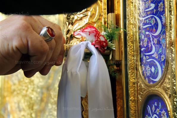 رونمایی از درب طلای حرم سید علاالدین‌ حسین(ع)