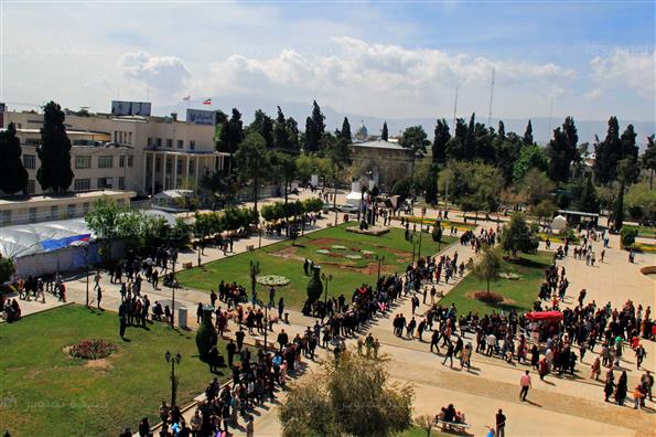 مهمانان نوروزی در ارگ کریم‌خان زند