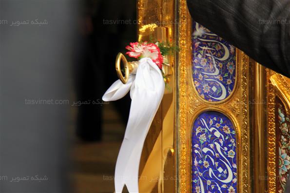 رونمایی از درب طلای حرم سید علاالدین‌ حسین(ع)