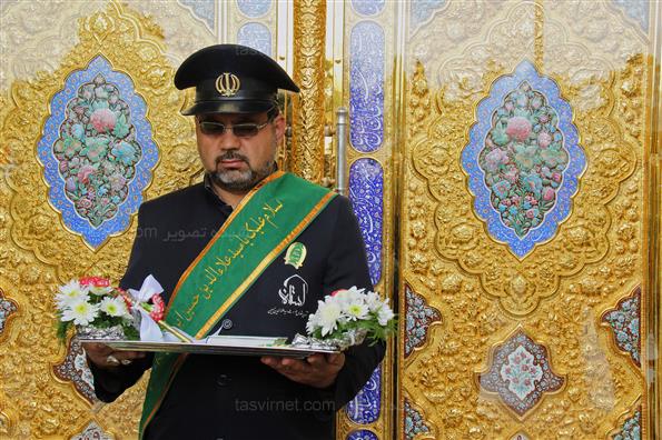 رونمایی از درب طلای حرم سید علاالدین‌ حسین(ع)