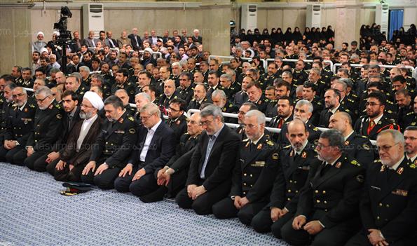 دیدار فرماندهان نیروی انتظامی با مقام معظم رهبری