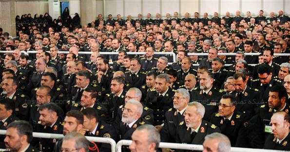 دیدار فرماندهان نیروی انتظامی با مقام معظم رهبری