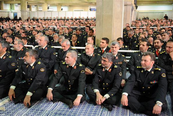 دیدار فرماندهان نیروی انتظامی با مقام معظم رهبری