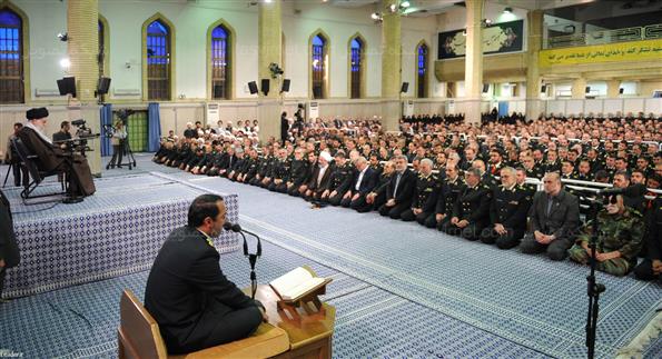 دیدار فرماندهان نیروی انتظامی با مقام معظم رهبری