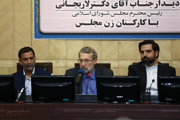 دیدار رئیس مجلس شورای اسلامی  با کارکنان زن مجلس
