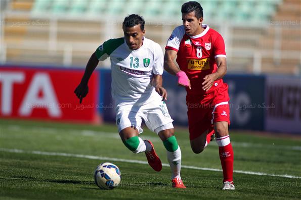 دیدار تیم‌های فوتبال تراکتورسازی و الاهلی عربستان