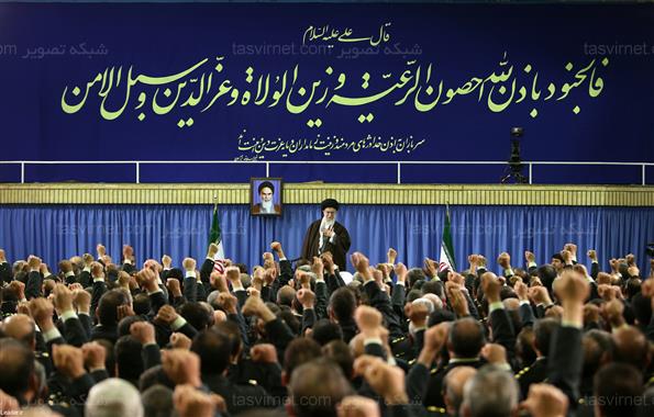 دیدار فرماندهان نیروی انتظامی با مقام معظم رهبری