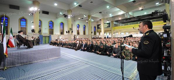 دیدار فرماندهان نیروی انتظامی با مقام معظم رهبری