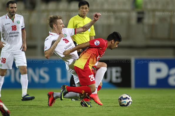 دیدار تیم های فولاد خوزستان و لوکوموتیو تاشکند