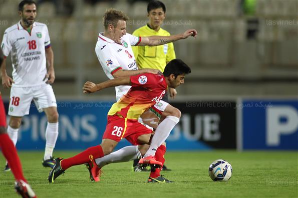 دیدار تیم های فولاد خوزستان و لوکوموتیو تاشکند