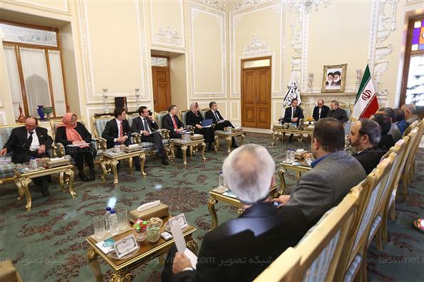 دیدار وزیر امور خارجه دانمارک با علی لاریجانی