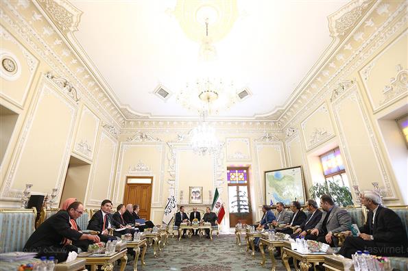 دیدار وزیر امور خارجه دانمارک با علی لاریجانی