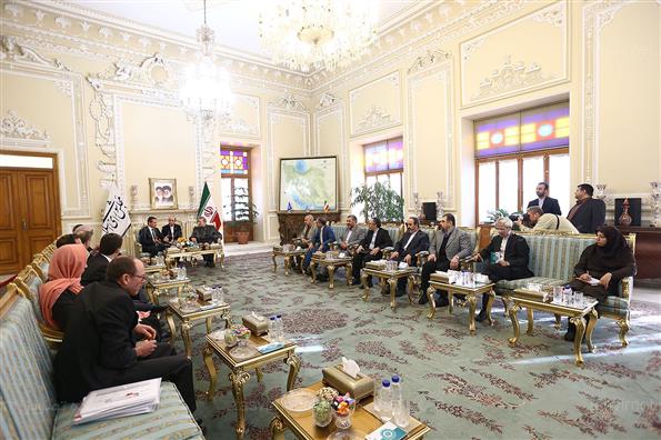 دیدار وزیر امور خارجه دانمارک با علی لاریجانی