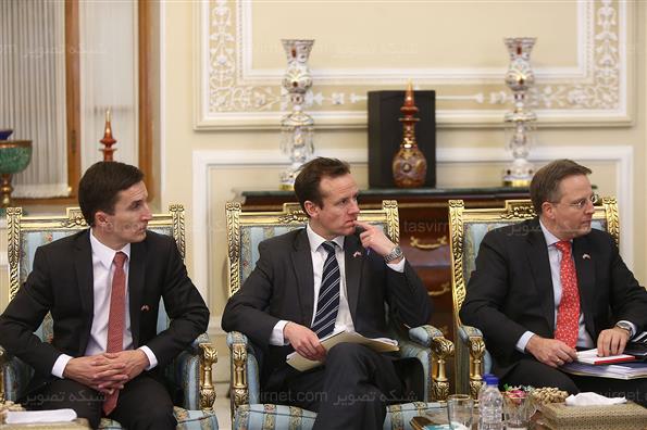 دیدار وزیر امور خارجه دانمارک با علی لاریجانی